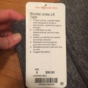 NWT - Lululemon Wunder Under Low Rise